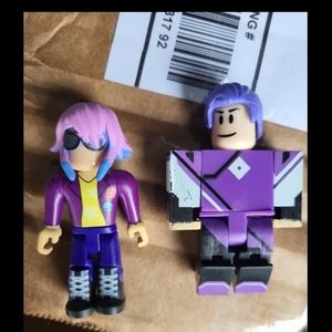 Two lego roblox figures